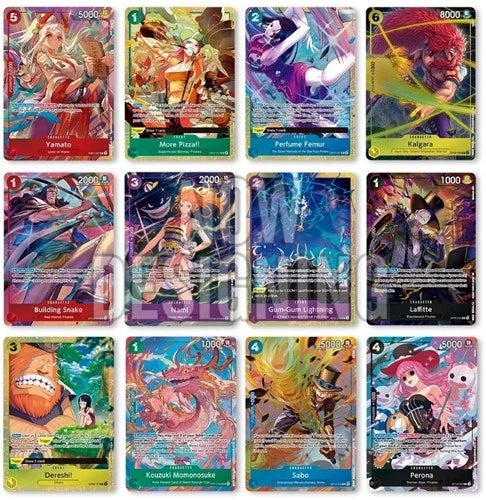 Alle losse kaarten die in de One Piece Premium Card Collection Vol. 4 zitten.