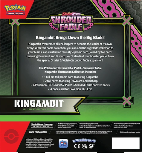 Pokémon Shrouded Fable Kingambit achterkant