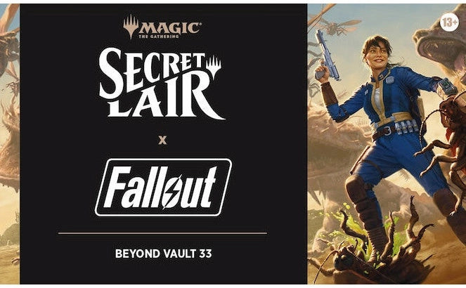 Magic: The Gathering Secret Lair x Fallout: Beyond Vault 33 voorkant hoesje