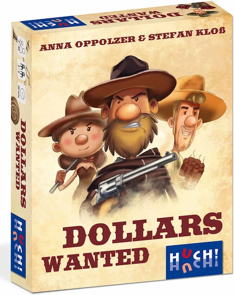 Voorkant van het kaartspel Dollars Wanted