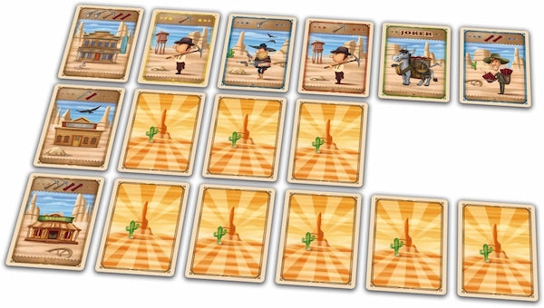 Losse kaarten tijdens het spel Dollars Wanted