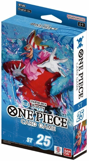 Voorkant van de One Piece Starterdeck ST25 met daarop Buggy de clown