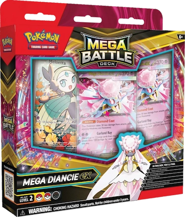Voorkant van Pokémon Mega Battle Deck met als character Mega Diancie