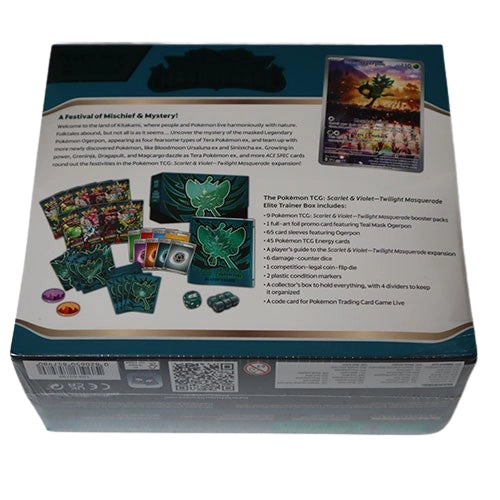 Pokemon Twilight Masquerade Elite Trainer Box achterkant